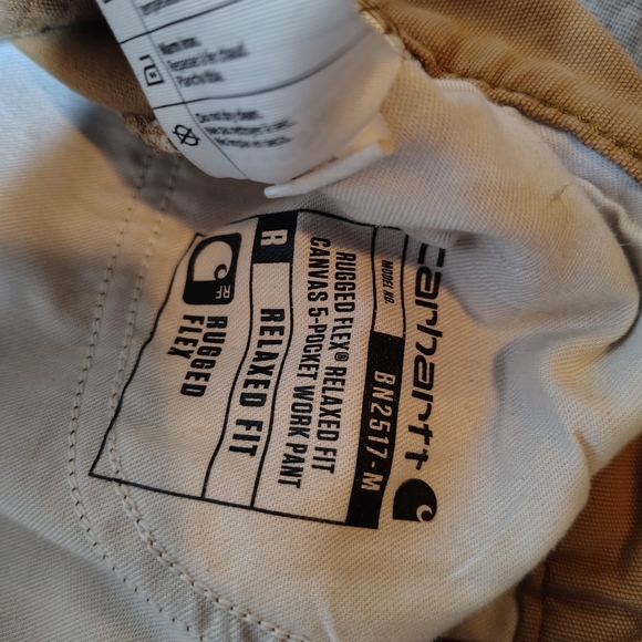 Carhartt Utility Pants Size 30x32 Brown Rugged Flex Relaxed Fit Carpenter Work - Picture 5 of 15